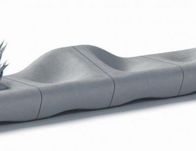 混凝土、沙丘椅