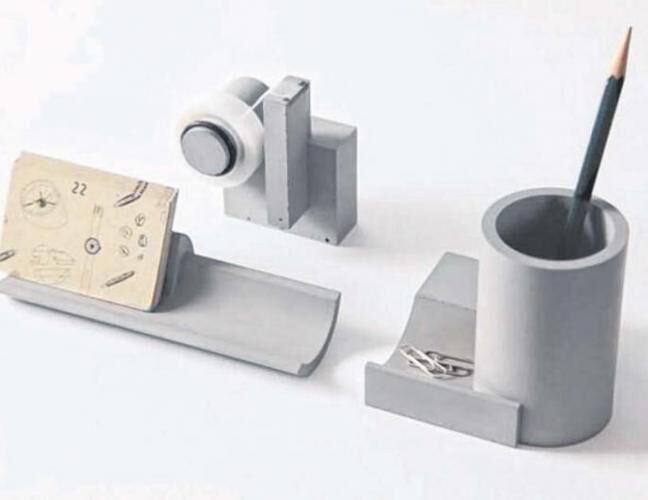 混凝土、  水泥文具