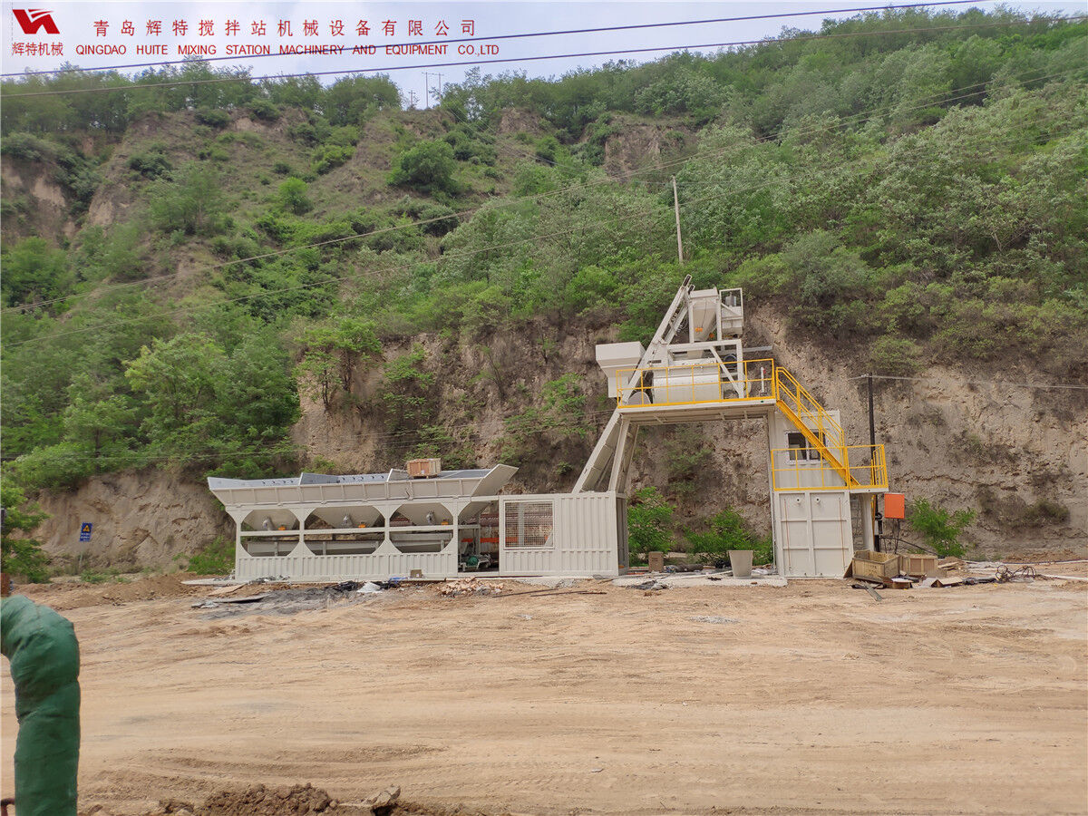 青島輝特機械 HZM75免基礎攪拌站模塊化設計，安裝快捷