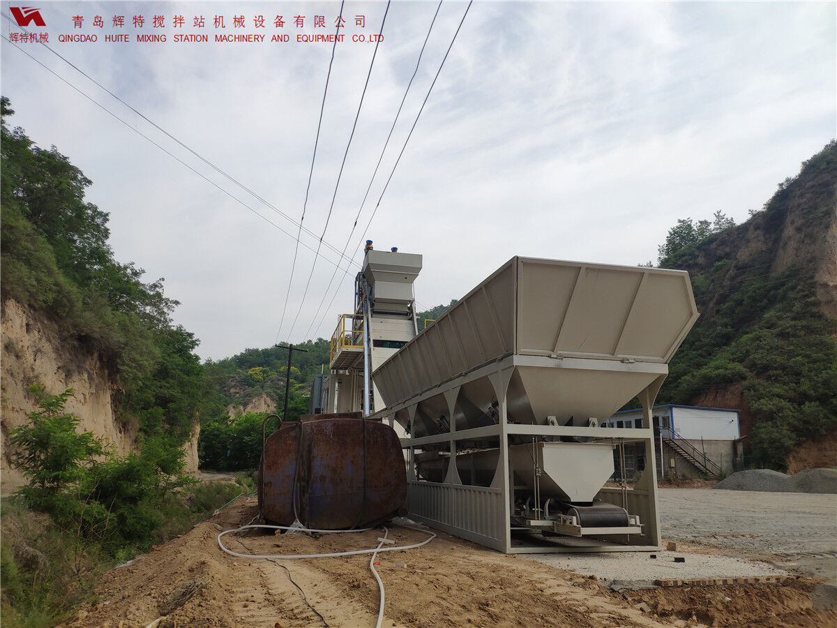 青島輝特機械 HZM75免基礎攪拌站模塊化設計，安裝快捷