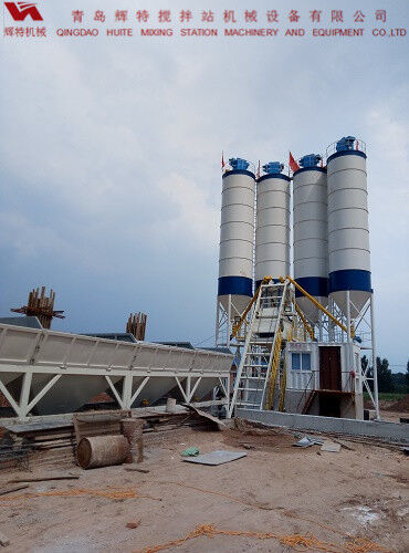 輝特?cái)嚢枵綡ZS75特別適合于干硬性、半干硬性混凝土的生產(chǎn)