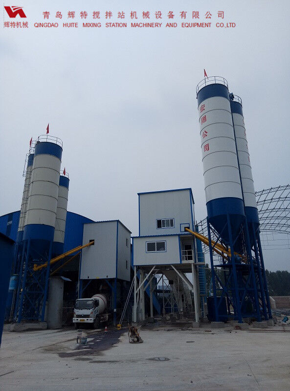 輝特混凝土攪拌站HZS120---直觀的操作畫面，簡單易懂