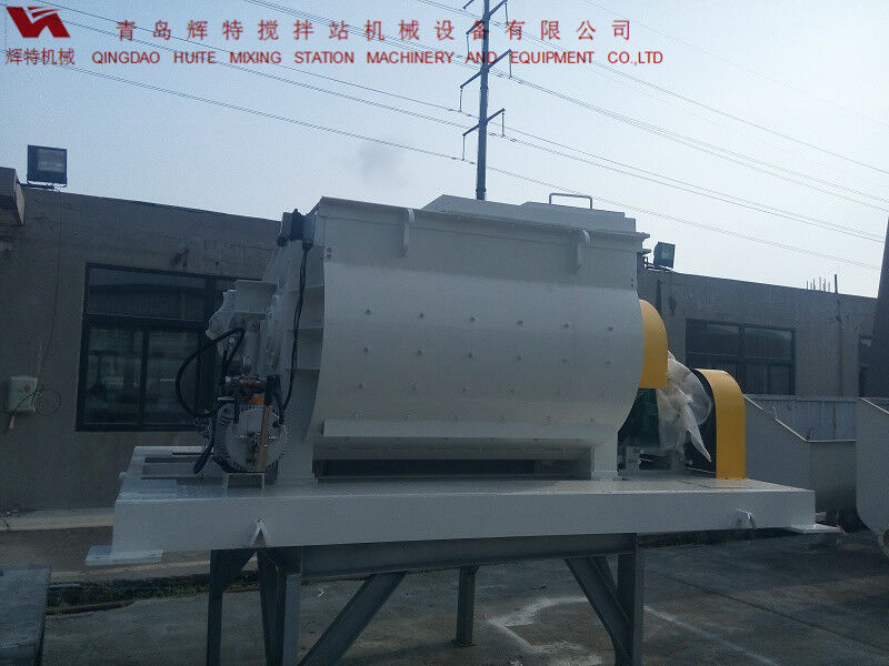 JS750攪拌臂采用偏心式設計，延長使用壽命，青島輝特機械