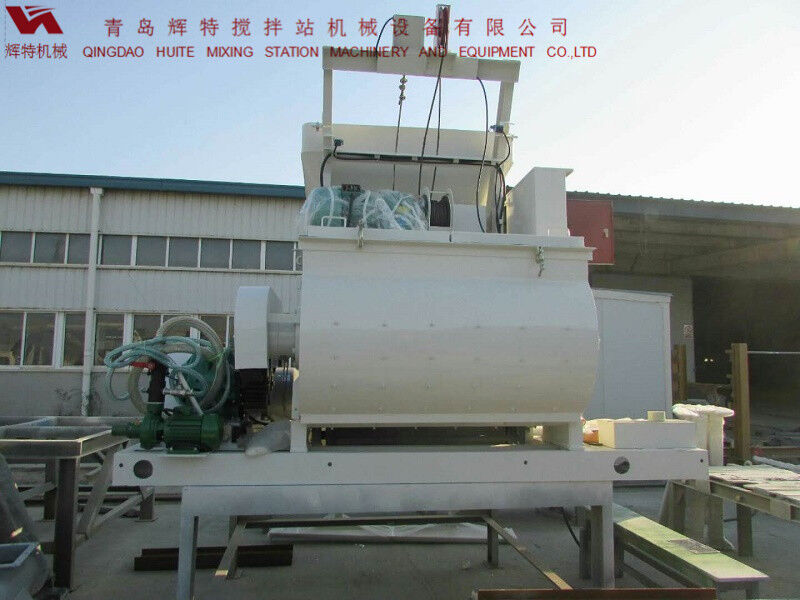 JS750攪拌臂采用偏心式設計，延長使用壽命，青島輝特機械