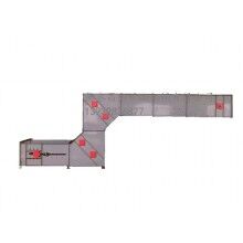 Z型提升機，進料輸送卸料全過程，對物體本身無破損，降低廢品率